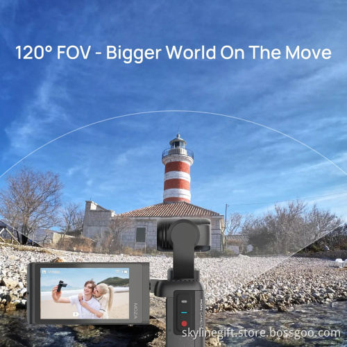 Moza Moin camera pocket Gimbal sports mini handheld high-definition 4K anti-shake vlog portable outdoor stabilizer action camera